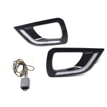 LED DRL Daytime Running Light Fog Lamp 12V Car Running Lights for Navara NP300 2015-2018(White)
