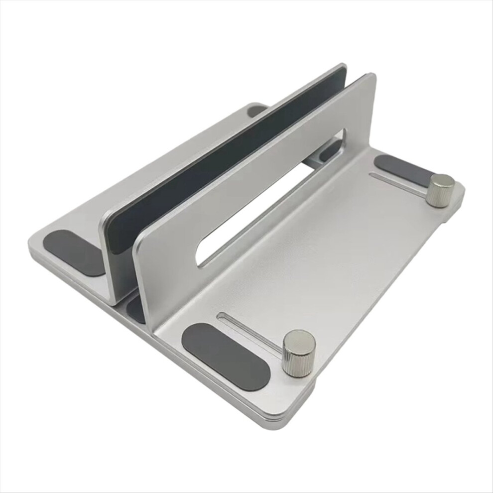 Vertical Desktop Holder Bracket Adjustable Single Clip Laptop Stand For Pro, And Other Silver 4851376230142