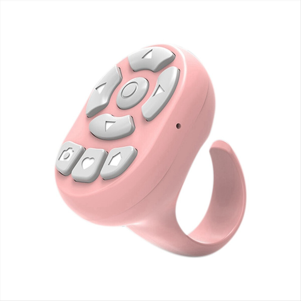 Bluetooth Remote Control For Mobile Phones E-Book Page Turner For Tik Tok Scrolling Ring For Android For Pink 4852423573687