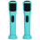 2Pcs Silicone Case for PartyBox Wireless Microphone Anti-Rolling Protective Case with Base Microphone Case Green 4
