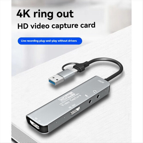 Κάρτα λήψης βίντεο USB 3.0 - Συμβατή με USB/Type-C Game Grabber Record MS2131 για Switch /5 Live Broadcast 2
