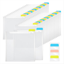 36-teilige Aufbewahrungsboxen für Scrapbook-Papier (30,5 x 30,5 cm) mit 90 selbstklebenden Registerkarten für Scrapbook-Papier, Karton und Vinyl.
