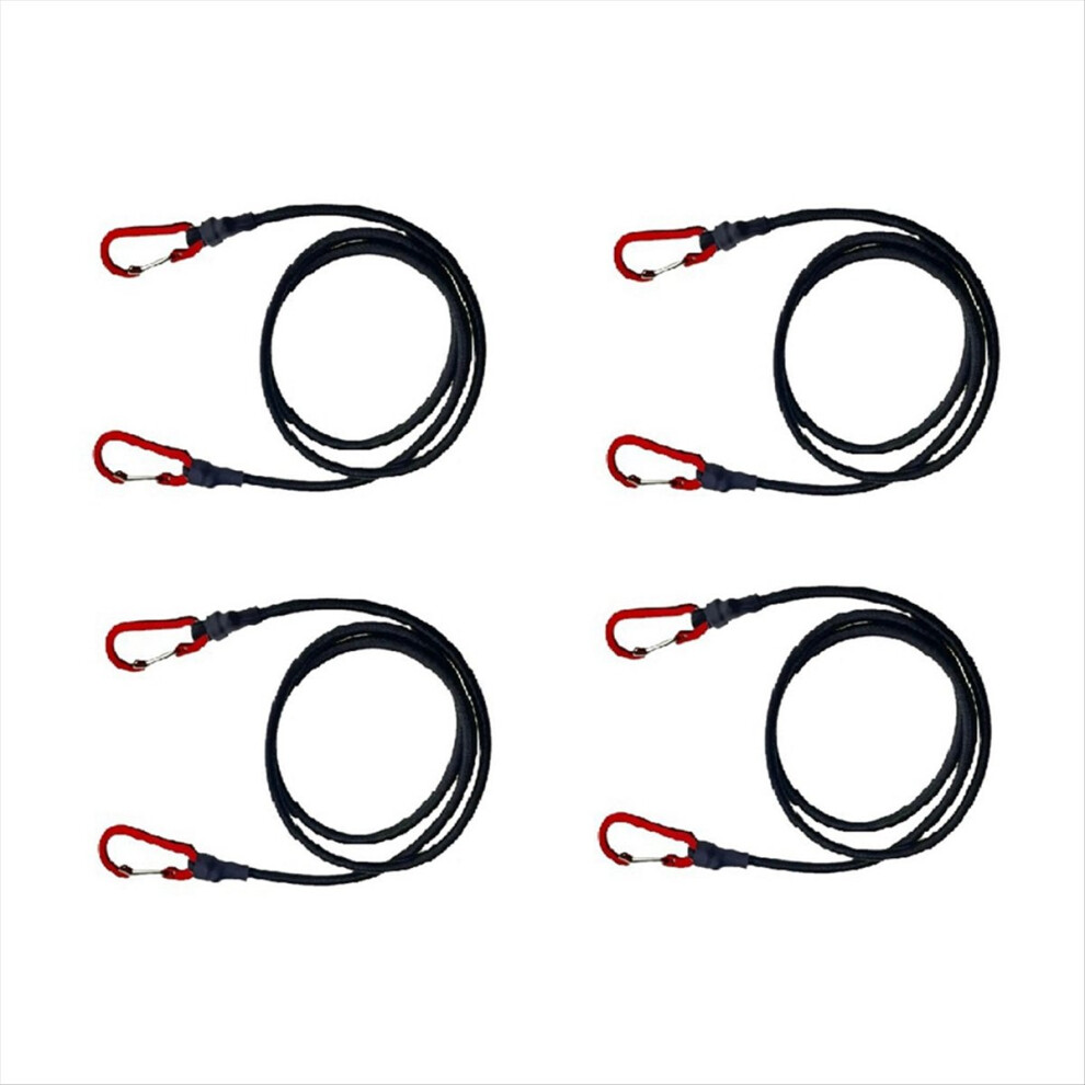 4 Pieces Of Outdoor Camping Elastic Tent Rope Hiking Luggage Binding Rope Stretching Belt Camping Accessories 90Cm 4852423502625