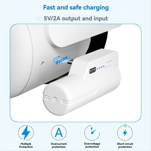 VR Headset Battery Pack Slim Design Type-C Rechargeable 5000mAh Extended Power A9 1