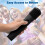 2Pcs Silicone Case for PartyBox Wireless Microphone Anti-Rolling Protective Case with Base Microphone Case Black 4