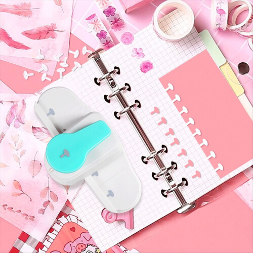 Portable Manual Single Hole Multi-Function Puncher for Loose Leaf Binding 2