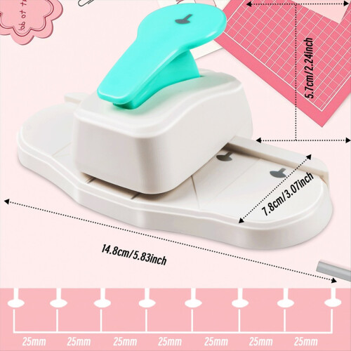 Portable Manual Single Hole Multi-Function Puncher for Loose Leaf Binding 1
