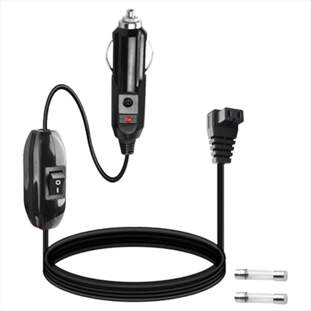 12V Car Refrigerator Power Cable, 2M Fridge Freezer Extension Cable With Lighter Adapter For Fridge Heater A 4851376234492