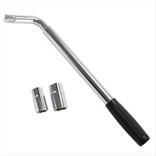 380-500 mm Extendable Lug Wheel Brace Wrench Telescopic Auto Socket Tyre Nut 17, 19, 21, 23mm L-Shaped Tire Wrench