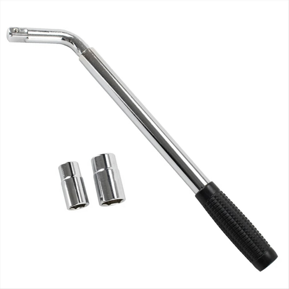 380-500 Mm Extendable Lug Wheel Brace Wrench Telescopic Auto Socket Tyre Nut 17, 19, 21, 23Mm L-Shaped Tire Wrench 4852423507613