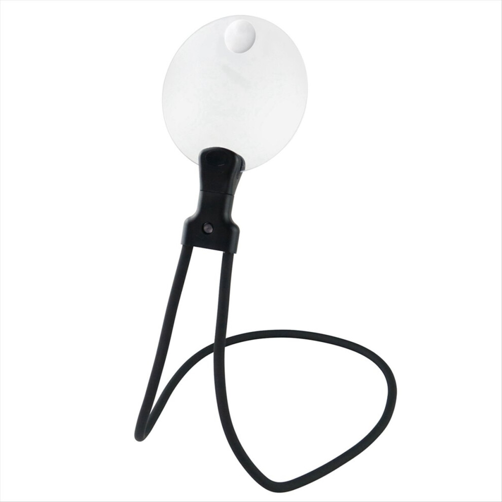 Portable Neck Flexible Magnifier Hanging 3X 10X Magnifying Glass Loupe for Seniors Reading Sewing Jewels