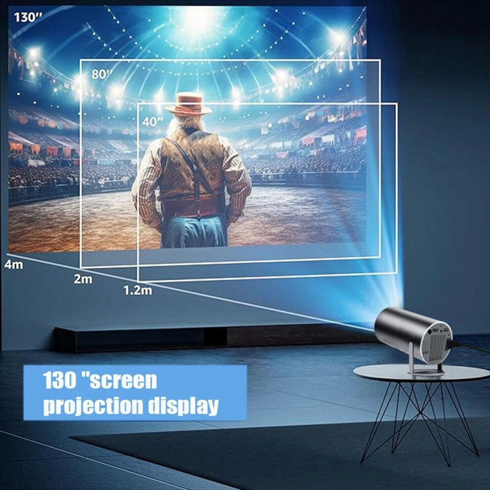 Hy300pro Projector 4K Android 11 Wifi6 Bluetooth 5.0 260 Ansi Lumens 1080P Home Cinema Movie Projector Eu Plug 4851376226398