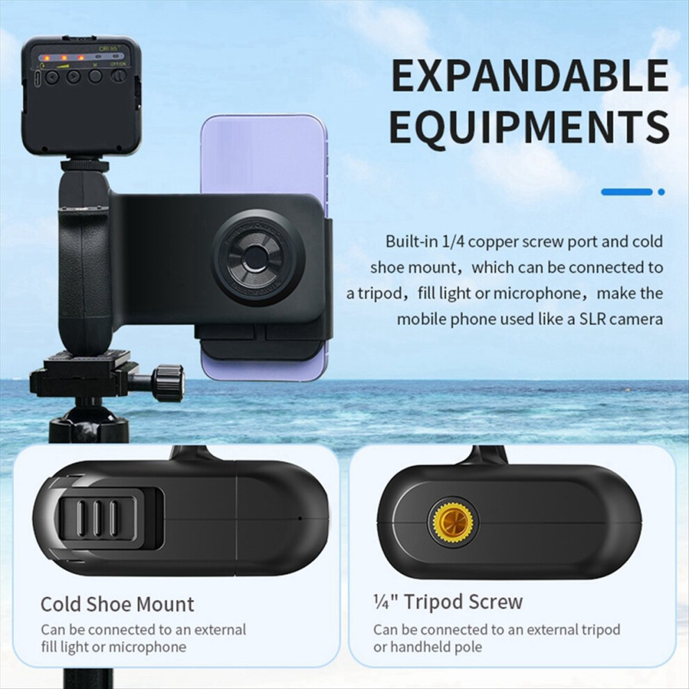 Bluetooth Selfie Stick With Remote Shutter Anti-Shake Phone Holder, Stabilizer For Video For Smartphones A 4852423591346