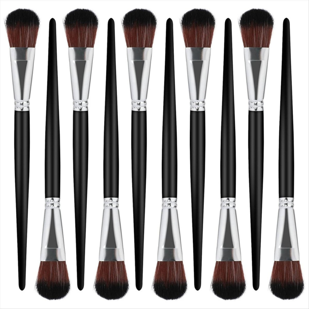 10 Mop Brush For Acrylic Painting,Blending Brush For Acrylic Painting,Oval Blending Brushes Oil Paint Brush For Gouache 4852423505923