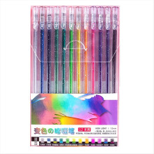 Kit de bolígrafos de gel con purpurina, marcadores de gel de colores para artistas, bolígrafos de neón para dibujar y colorear.