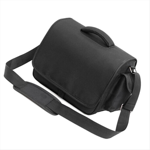 Projector Shoulder Bag - Portable, Shockproof Storage Thick Protective Layers for Cameras and Projectors Black 2