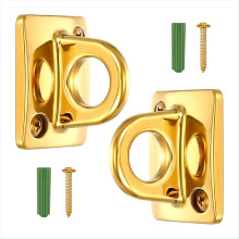 2 Stück goldene große Schlaufen-Wandplatten, Metallpfosten, Warteschlangenabsperrung, Hängehaken, Seilsicherheitsbarrieren für Film