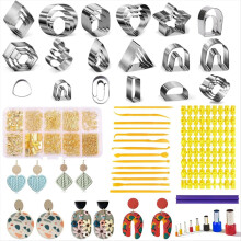 Ausstecher für Polymerclay zur Ohrringherstellung, Werkzeugset für Polymerclay zum Selbermachen von Ohrringen aus Modellierclay, runde Accessoires