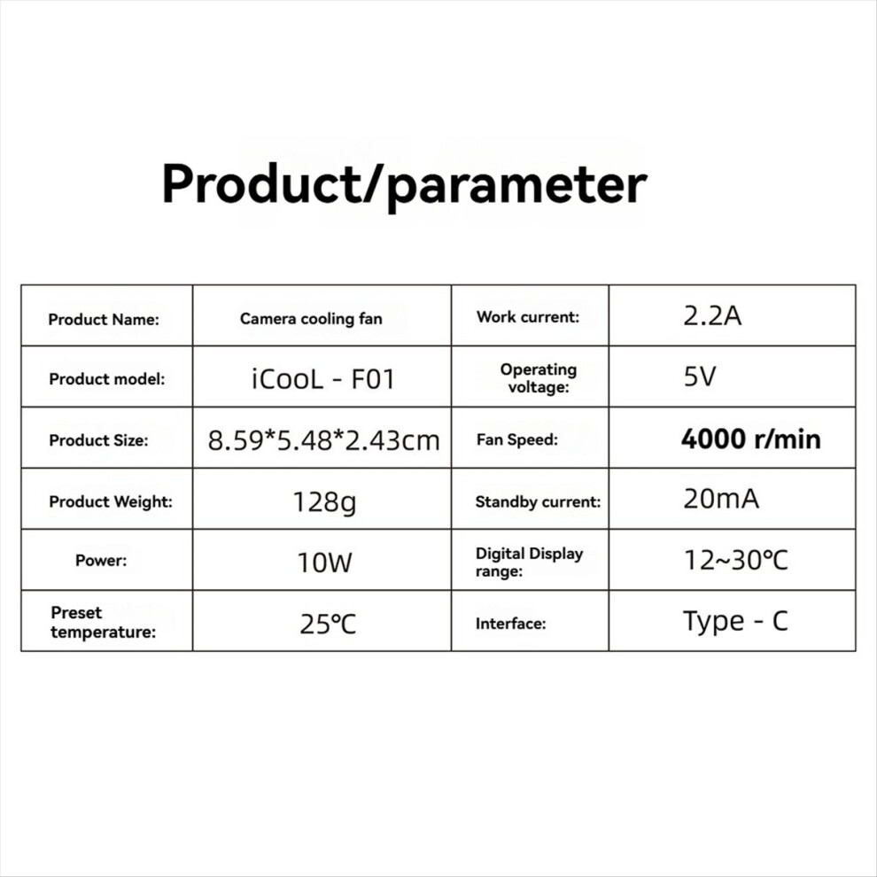 Camera Cooling System Quiet Camera Heat Sink Cooling Fan Semiconductor Radiator For / / 4852423515045