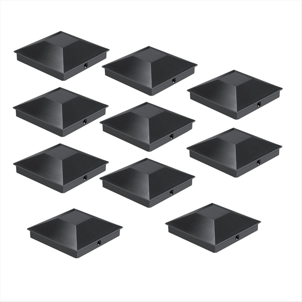 12 Pack 4X4inch Post Caps,Fence Post Covers Outdoor Waterproof, Fits Wood/Vinyl Posts For Deck Fence Mailbox Patio Decor 4852423536576