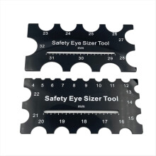 Eyes Sizer Tool 4-32mm Diameter Measuring Ruler Crochet Tool for DIY Craft Plush Bear Eye Installation Doll Making Kit