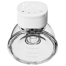Extractor de leche eléctrico portátil, manos libres, con pantalla LCD de bajo ruido para lactancia materna, para adultos, color blanco