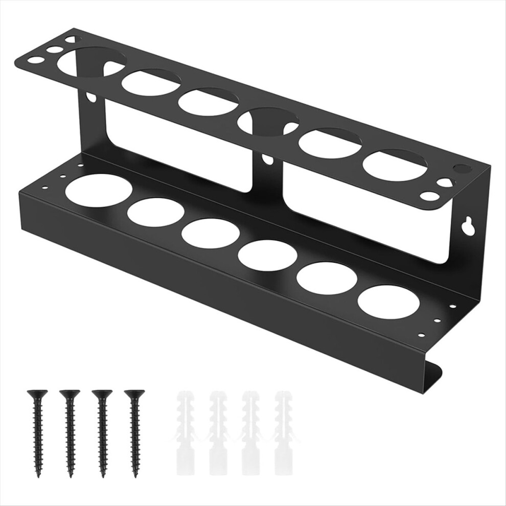 Caulking Tube Holder, Wall Mounted Caulk Tools Rack, Holds 6 Tubes Caulking Nozzle, Sealant Organizer Caulking Tube Rack 4852423501680