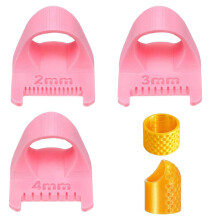5Pcs Lock and Sewing Gauge, Plastic Sewing Templates, Mini Sew Finger Ruler for Even Stitches Beginners,DIY Sew Tools