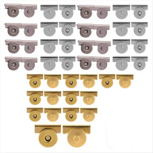 24 Sets Magnetic Snaps, Magnetic Buttons Sew on Clasps Snap Fastener Magnets No-Sew Closure for Purses Bags Tote