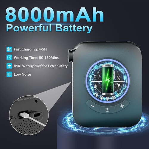Ντους κατασκήνωσης 3.7V 8000mAh επαναφορτιζόμενη ντουζιέρα κατασκήνωσης 1