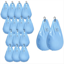 16er-Pack runde Poolabdeckungsgewichte mit Haken, auslaufsichere PVC-Beschwerer für oberirdische Poolabdeckungen zur Verwendung im Winter