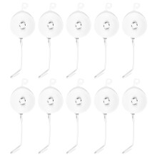 10 pezzi di supporto per piante retrattile intelligente Yoyo con tappo per la coltivazione idroponica, supporto per piante da giardino domestico