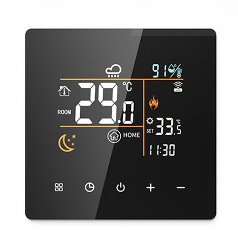 Tuya Wifi Smart Thermostat 16A Electric Heating Temperature Controller For Home Home Automation Black 4852957136570