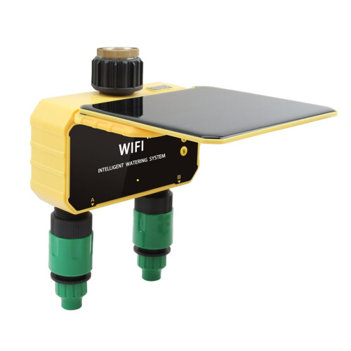 Tuya Wifi Solar Irrigation Timer Smart Automatic Control Irrigation System Outdoor Water Timer Garden Watering Tool 1