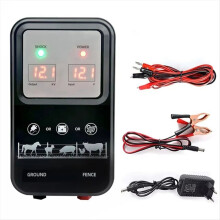 10KM zdroj energie pre elektrický plot pre dobytok, ovce, kone, hospodárske zvieratá, pulzný transformátor, sada 12V EU-PLUG