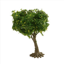 Árbol de simulación de tronco de alambre verde a escala fina de 13 cm para paisajes de montaña, diseño de tren y ferrocarril.