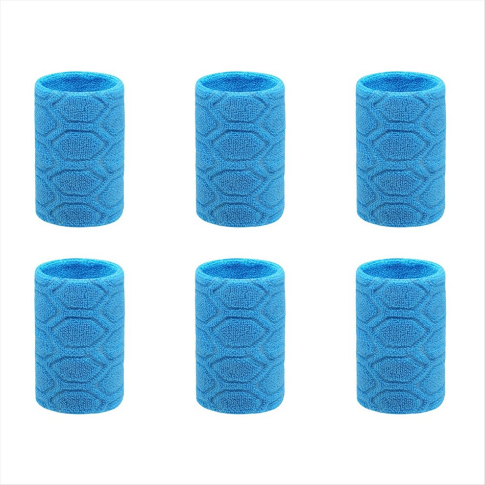 Blue Cotton Elastic Wristband Support Basketball Wrist Brace Wraps Gym Fitness Powerlifting Tennis Sweat Absorption Lake
