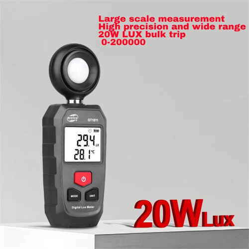 Digital Lux Meter Auto Range LU FC Unit Data Storage Luxmeter Light Meter Illuminometer 200000Lux 2