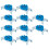 10 clips resistentes de aislamiento acústico para canal resistente. 1