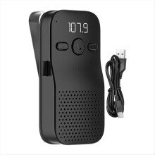 Altoparlante vivavoce per auto, vivavoce, wireless, 5.4, con clip, multifunzionale, portatile, per chiamate audio in auto