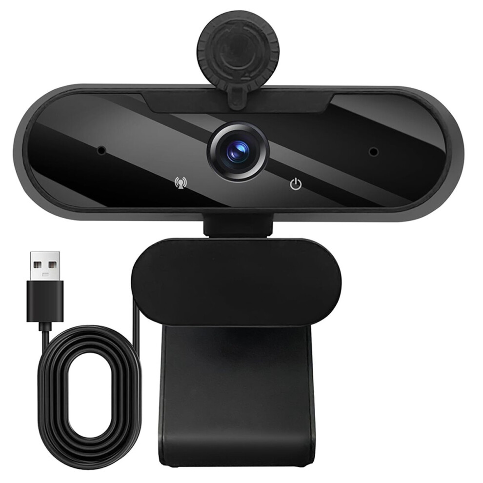 1080P Hd Usb Webcam With Wide Angle, Built-In Microphone, Rotatable Tripod For Streaming, Video Calls, Conferencing 4852957155038