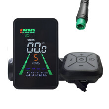 L5 Mountain E-Bike LCD Display Meter 24V/36V/48V/60V UART Type C Electric Scooter LCD Meter Speedometer 5PIN