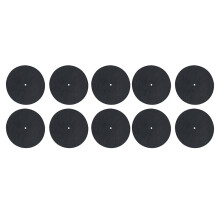 10pcs Anti-Static 7 Inch Vinyl Record Player Turntable Platter Mat Noise Reduction Slipmat for Enhanced Sound Quality