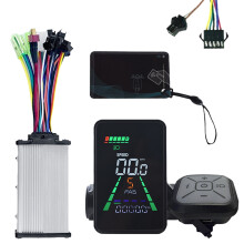 Pantalla LCD NFC para bicicleta eléctrica L5 + motor de 350 W (36 V/48 V), 24 V/36 V/48 V/60 V, UART, medidor LCD, velocímetro NFC SM5 + 2 pines