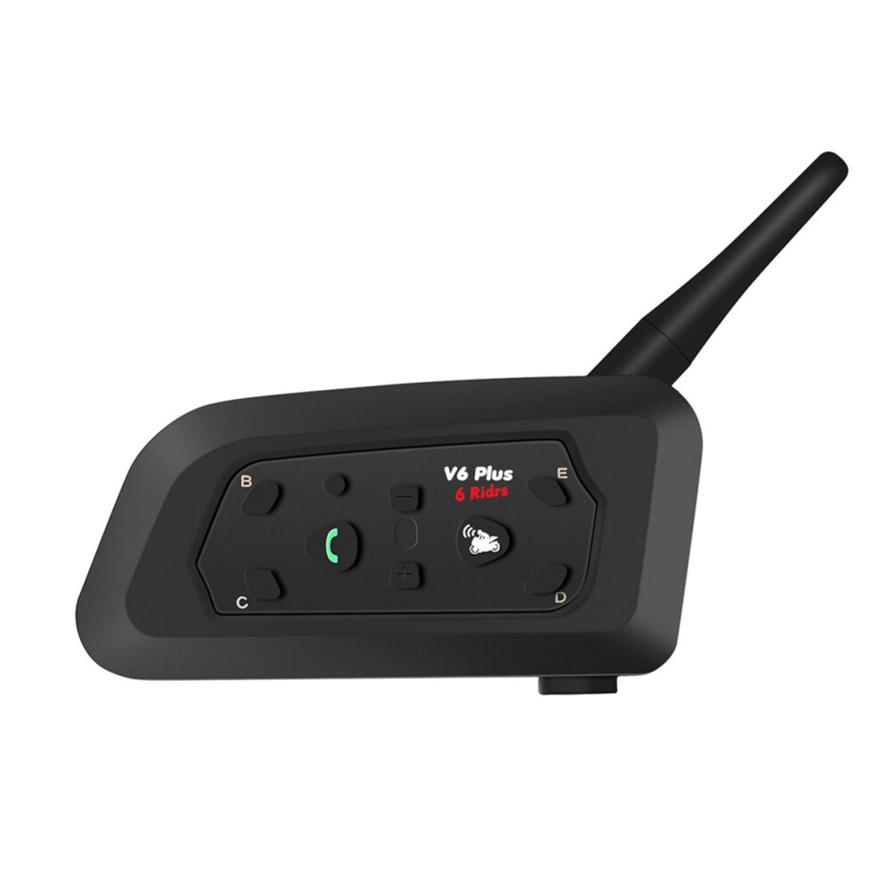 V6 Plus Bluetooth Motorcycle Helmet Headset with 1500M BT Interphone ...