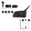V6 Plus Bluetooth Motorcycle Helmet Headset with 1500M BT Interphone Communicator for 6 Riders Waterproof 5