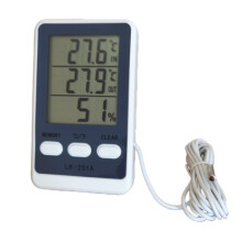 Termometro e igrometro digitale per interni/esterni, misuratore di umidità, display LCD, sonda sensore, stazione meteorologica