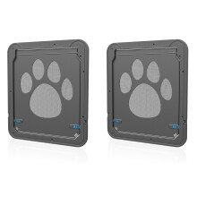 Pet Door New Safe Lockable Magnetic Screen Outdoor Dogs Cats Window Gate House Enter Freely Fashion Pretty Garde 2pc