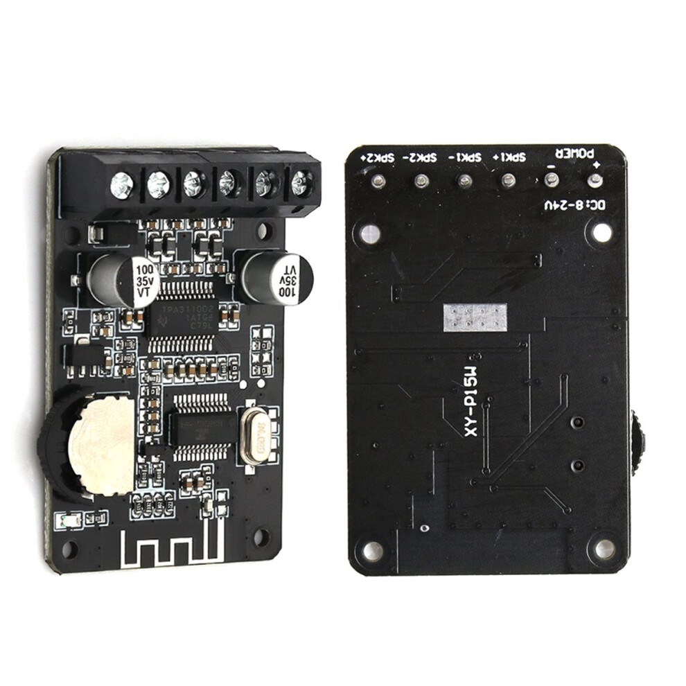 2Pcs Xy-P15w Digital Amplifier Module Stereo Bluetooth 5.0 Power Amplifier Board High Power Dc12v/24V 10W/15W/20W 4852957182195