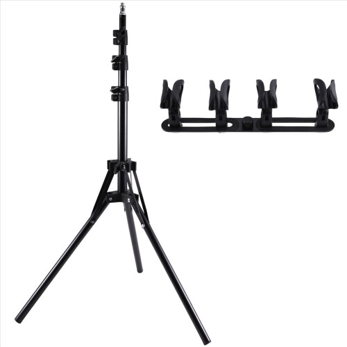 Supporto per microfono con base per barra per microfono con clip per microfono per streaming live, supporto per microfono, C 2